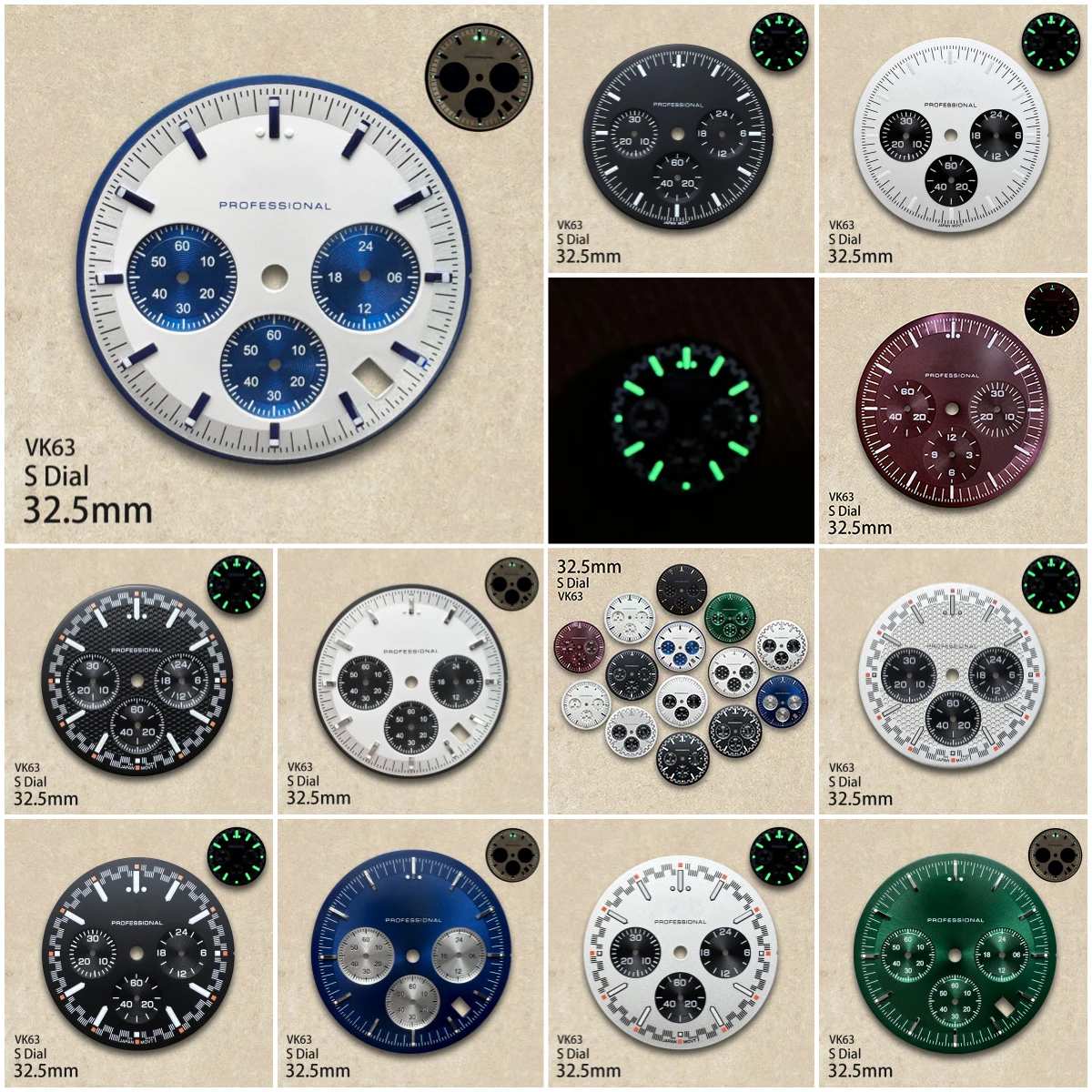 32.5Mm S Logo Dial …