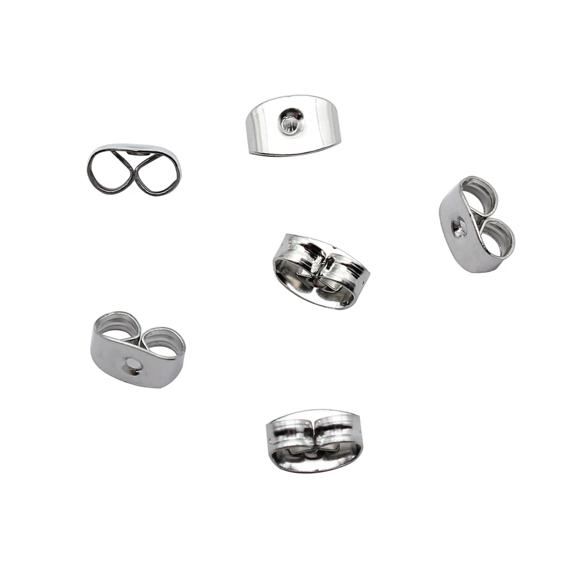 

WYSIWYG 300pcs 6x3mm 3 Colors Earring Back For DIY Jewelry Making Handmade Jewelry Craft Findings