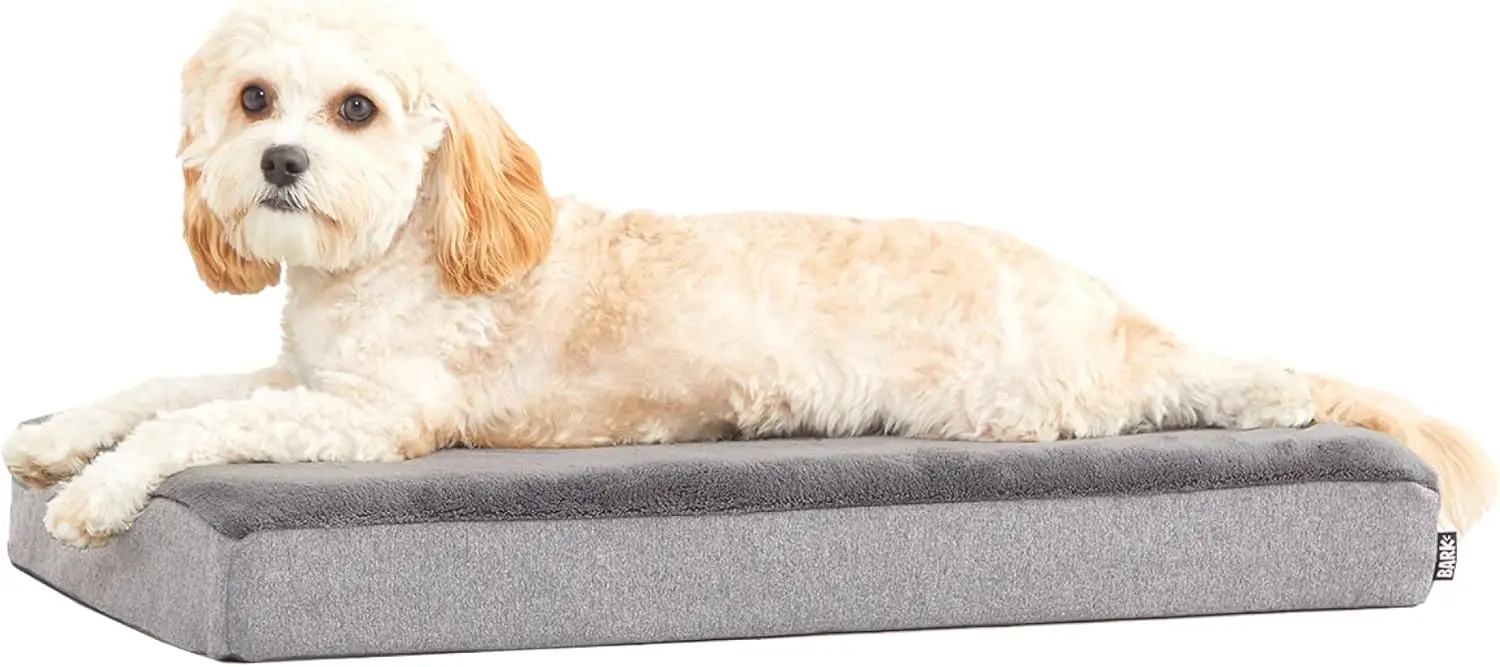 

Orthopedic Dog Bed with Memory Foam, Joint Relief & Comfort, Easy to Clean - Grey, Medium