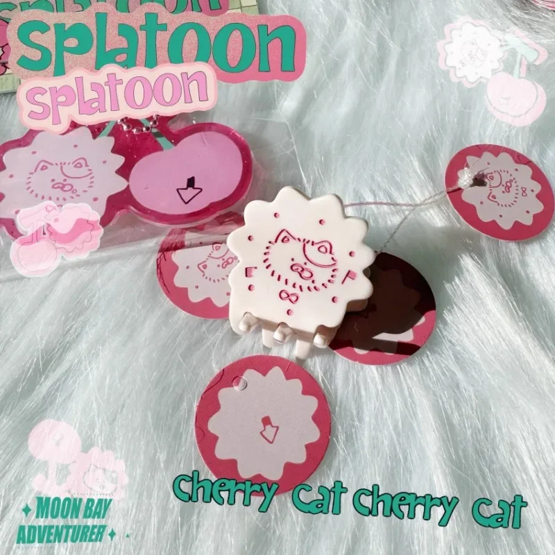 In Stock Splatoon3 Jet Fighter スプラトゥーン Cherry Judge Cat Bag with Acetic Acid Clip