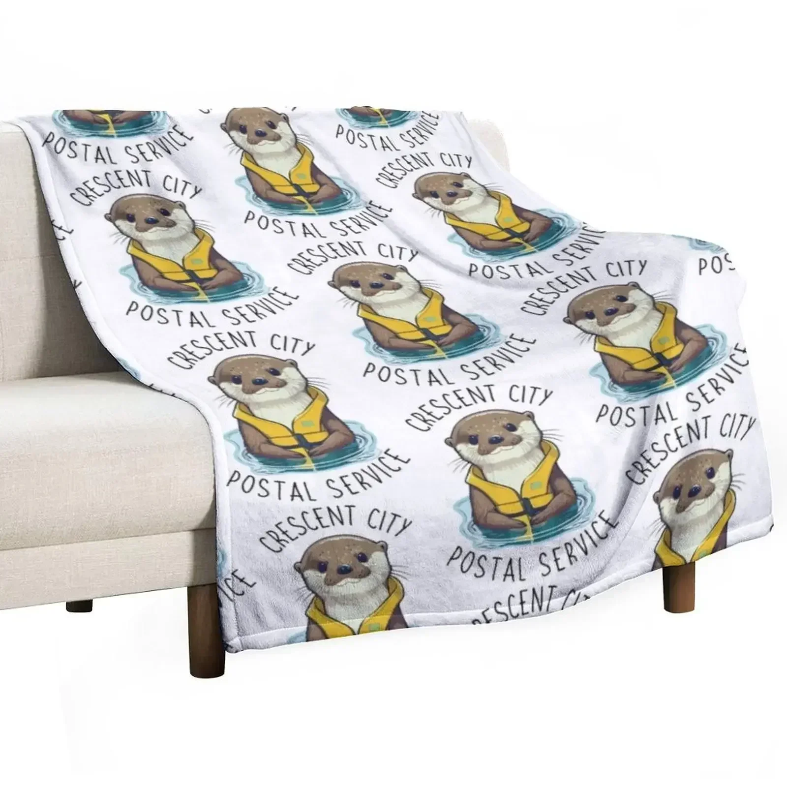 Crescent City Postal Service Otter Throw Blanket for babies sofa bed Soft Blankets