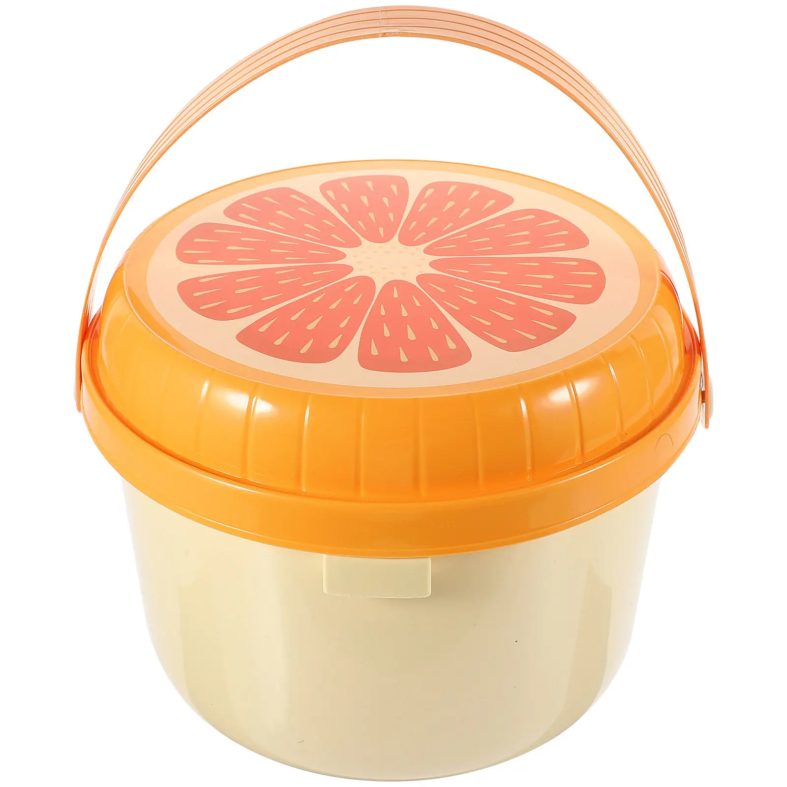 Creative Carry Bucket Convenient Storage Case Carrying Box for Small Items Thread Beads Jewelry Home Office School Storage Bin