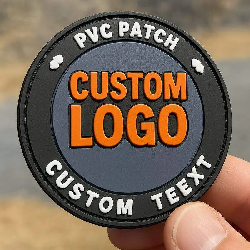 Custom Rubber Patch PVC Logo Badge 3D Silicone Emblem Hat Decoration Clothing Label Adhesive Backing Cap Seal Embroidered Tag