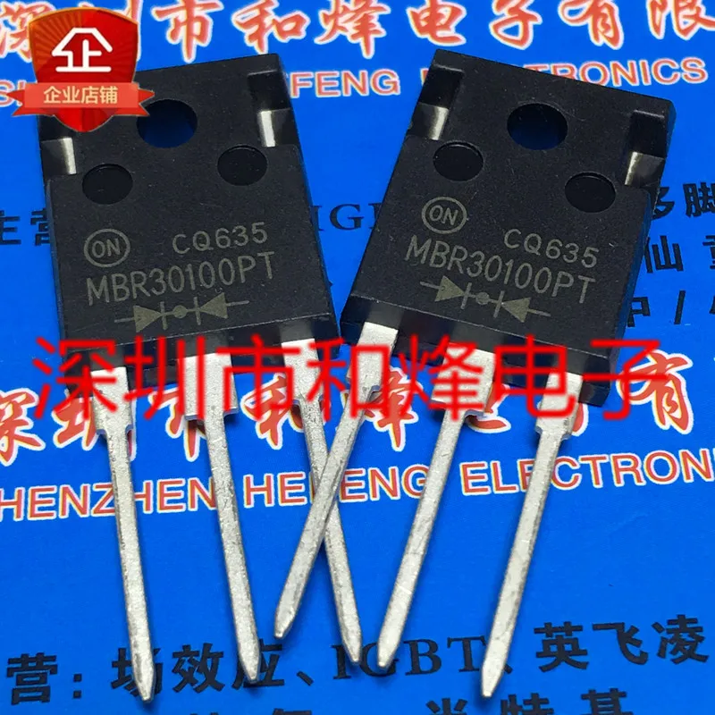 5PCS-10PCS MBR30100PT TO-247 100V 30A NEW AND ORIGINAL ON STOCK