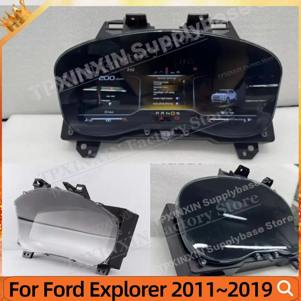 12.3 Inch Auto Gauge For Ford Explorer 2011~2019 Digital LCD Virtual Cluster Cockpit  Dashboard Panel Speed Meters 12.3 Inch