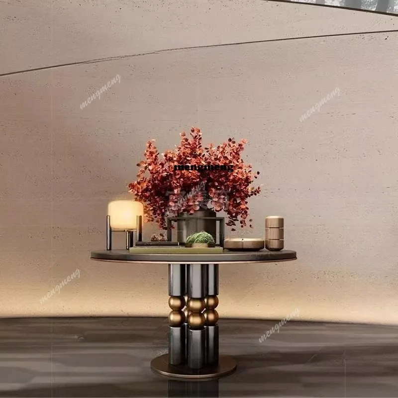 Hotel lobby, entrance flower table, decoration table, entrance round table, sales office, clubhouse end viewing platform