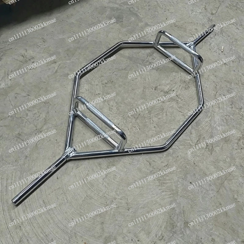 Hexagonal Austrian Rod Opening Large Ring, Squat Deadlift Barbell Walking Farmer Multi-purpose Tension Rod
