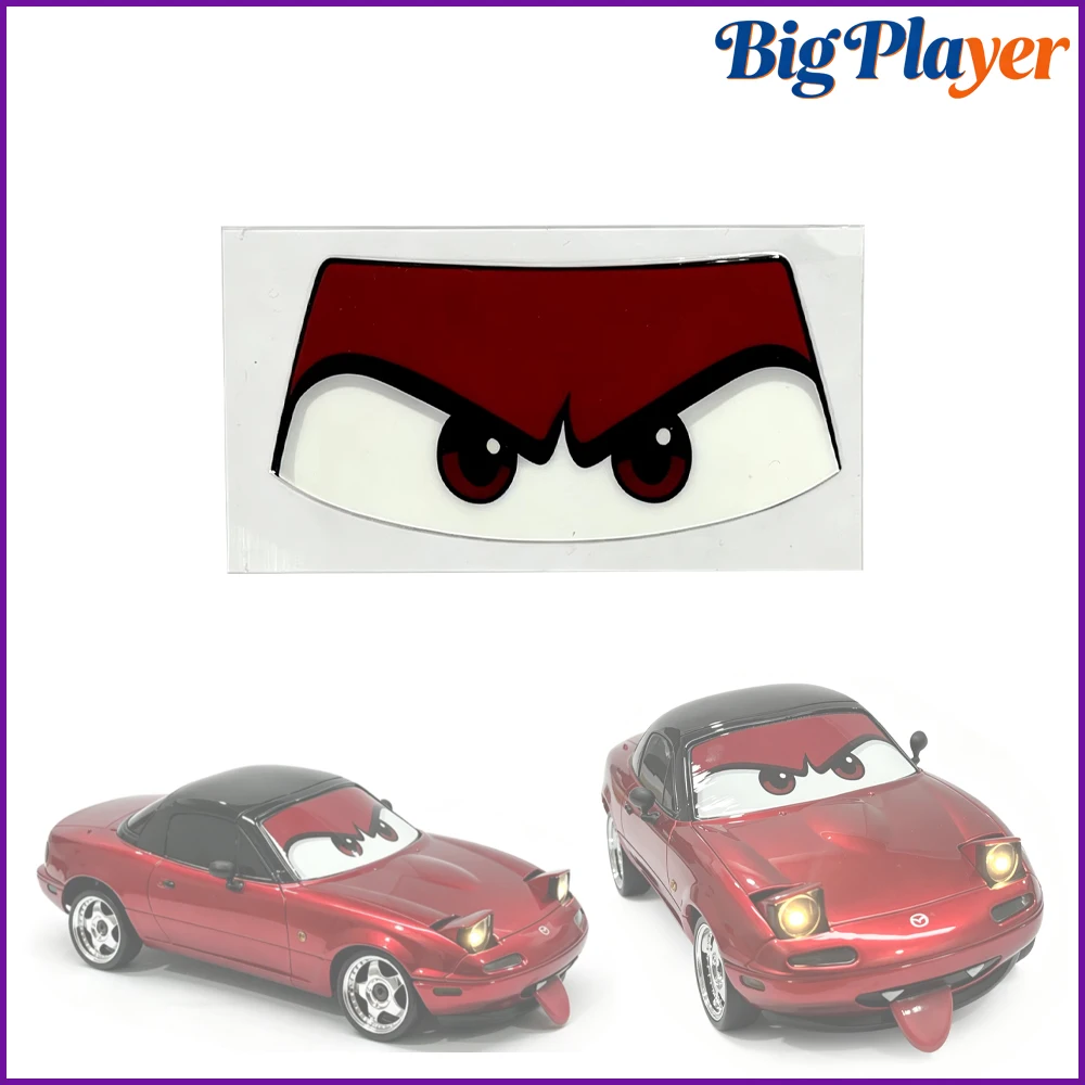 LDRC LD1804 RC Car Angry Eyes Decorative Decal Stickers DIY Custom Windshield Modification Stickers Fit New Old Versions
