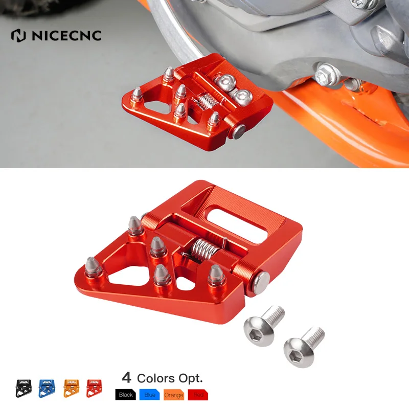 NiceCNC Rear Folding Brake Pedal Step Tip Plate For GasGas EX EC MC 125 200 250 300 EXF ECF MCF 250 300 350 400 450 2021-2023