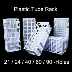 Plastic Test Tube Rack for 21 24 40 60 90 Wells , White , Detachable ( 21 24 40 60 90 Holes ) , Tube box