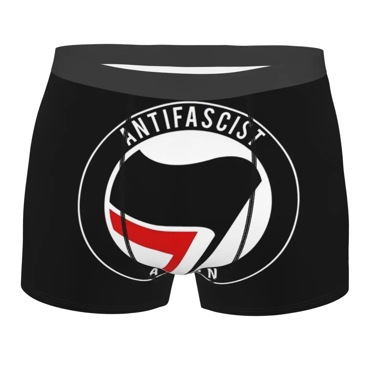 

Мужские модные трусы-боксеры Antifa: мягкие шорты для мужчин, антифашистская акция