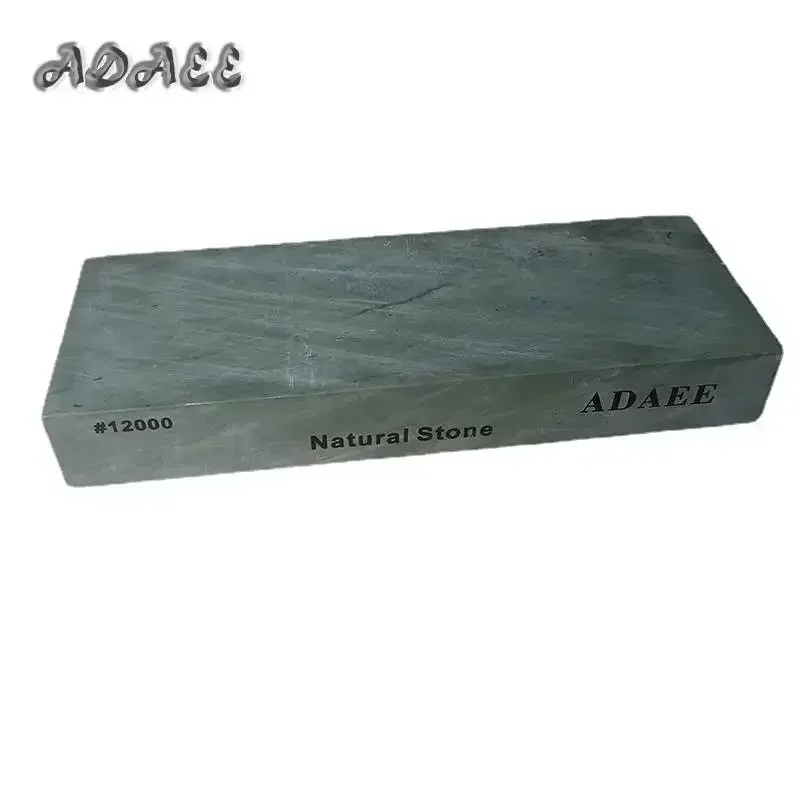 ADAEE Professional 12000 #   Naturalny kamień do ostrzenia, duży rozmiar 200*75*29mm, kamień do ostrzenia o bardzo drobnej ziarnistości do noży kuchennych.