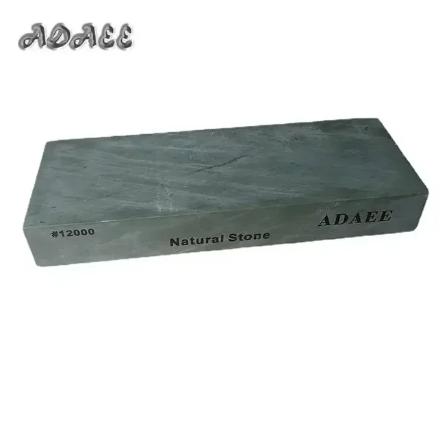 ADAEE Professional 12000 #   Naturalny kamień do ostrzenia, duży rozmiar 200*75*29mm, kamień do ostrzenia o bardzo drobnej ziarnistości do noży kuchennych.
