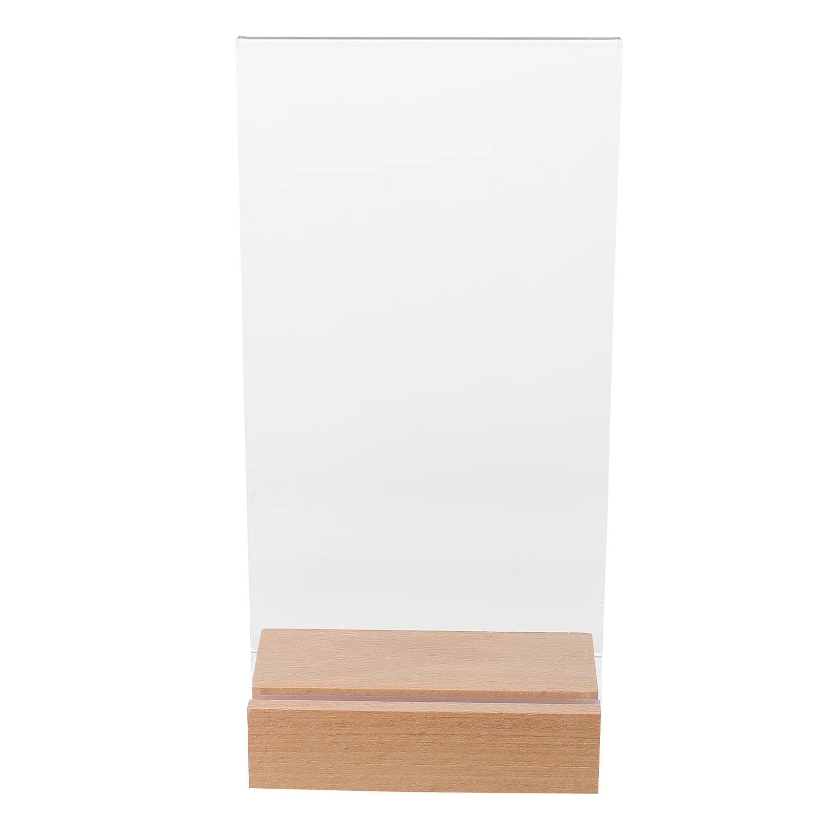 

1 set Menu Holder Acrylic Table Number Stand Display Board for Restaurant Advertising Sign Tabletop Picture Rack Name Card Clip