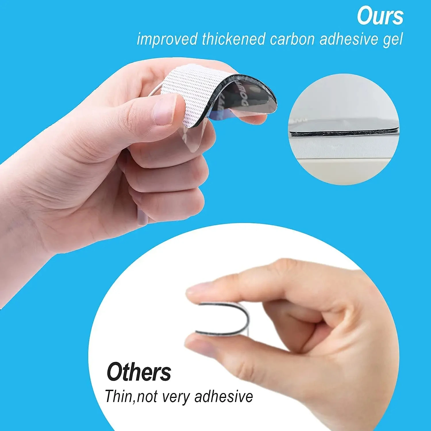 ذاتية اللصق محفز العضلات EMS القطب الوسادة غير المنسوجة النسيج استبدال الوسادة لعشرات آلة العلاج الرقمية تدليك الجسم #5