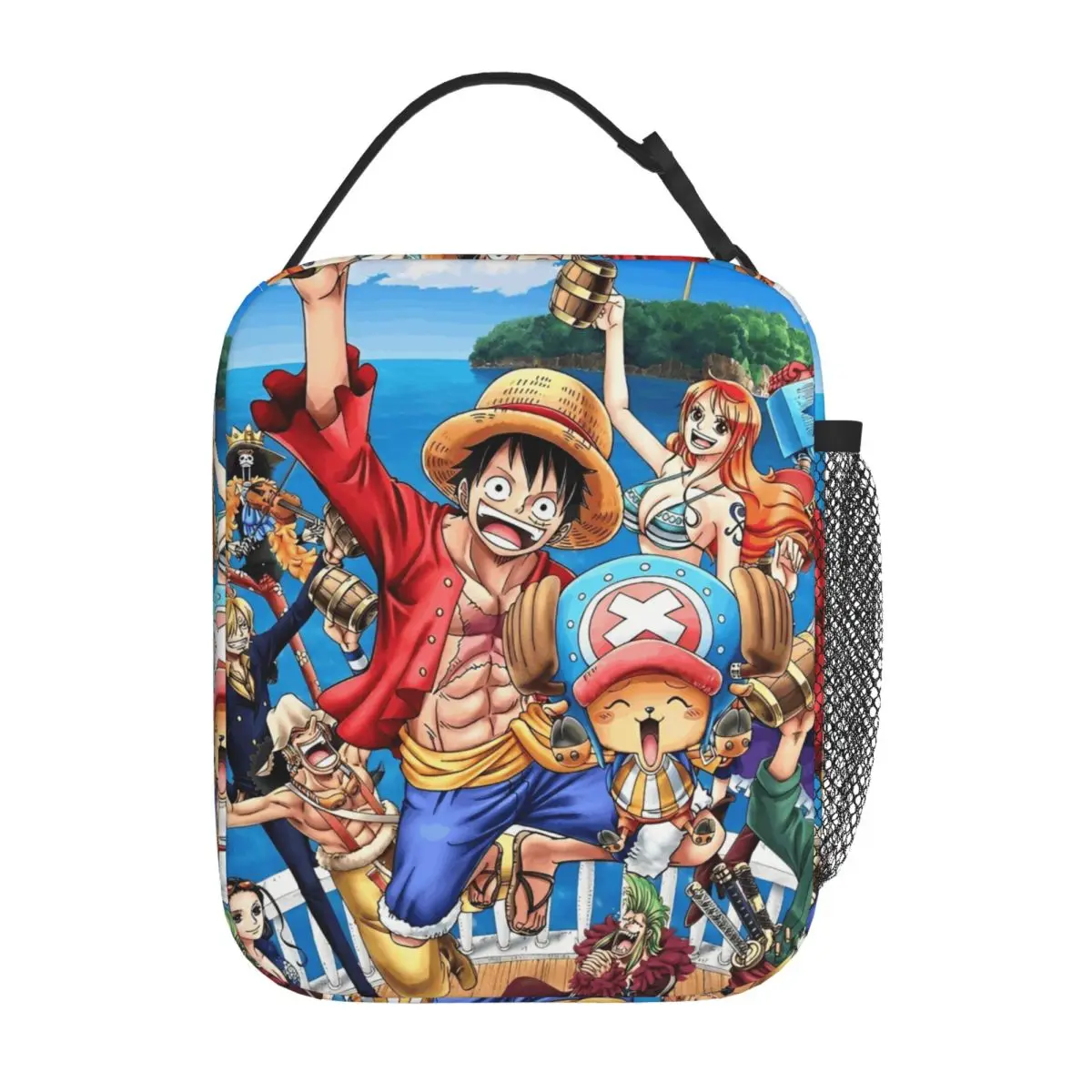 

One Piece Luffy Anime Insulated Lunch Bags Cooler Bag Meal Container Leakproof Lunch Box Tote Men Women College Picnic