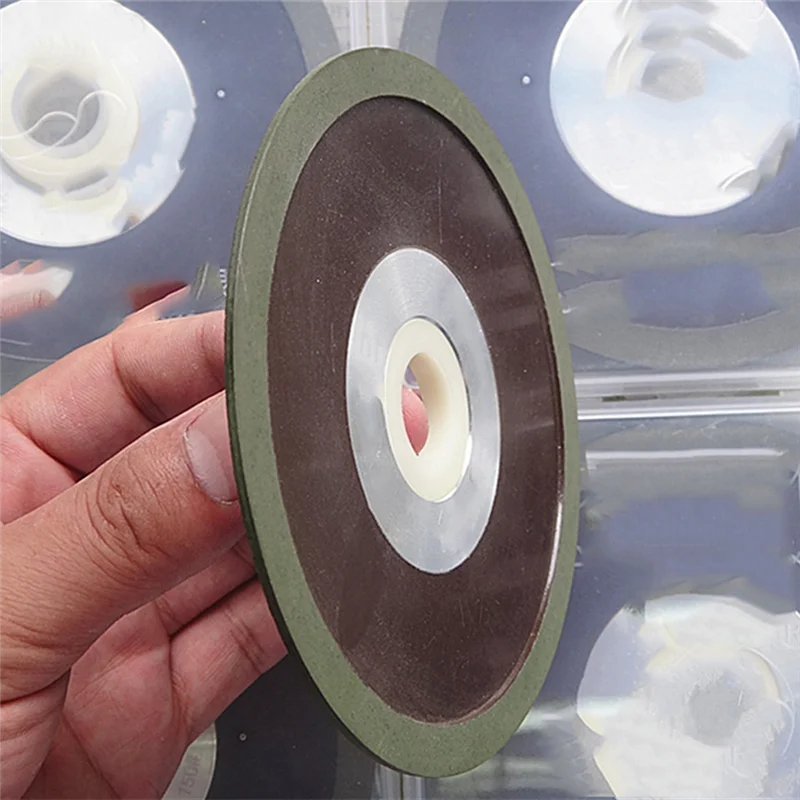 HLZS-PSX Diamond Grinding Wheel Corundum Silicon Carbide Bakelite Sawtooth Alloy Grinding Disc 125X32x10x1mm 320