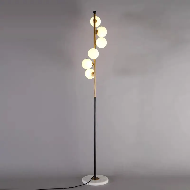 Nordic floor lamp postmodern simple design glass floor lamp bedroom creative art home decoration living room standing lights image 2