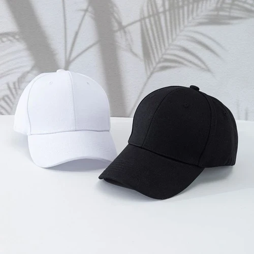 Imagen 1 del producto Gorra de béisbol de Color sólido para mujeres y hombres, sombreros Unisex de algodón para protector solar informal al aire libre, resistente al viento y cálido, no personalizado