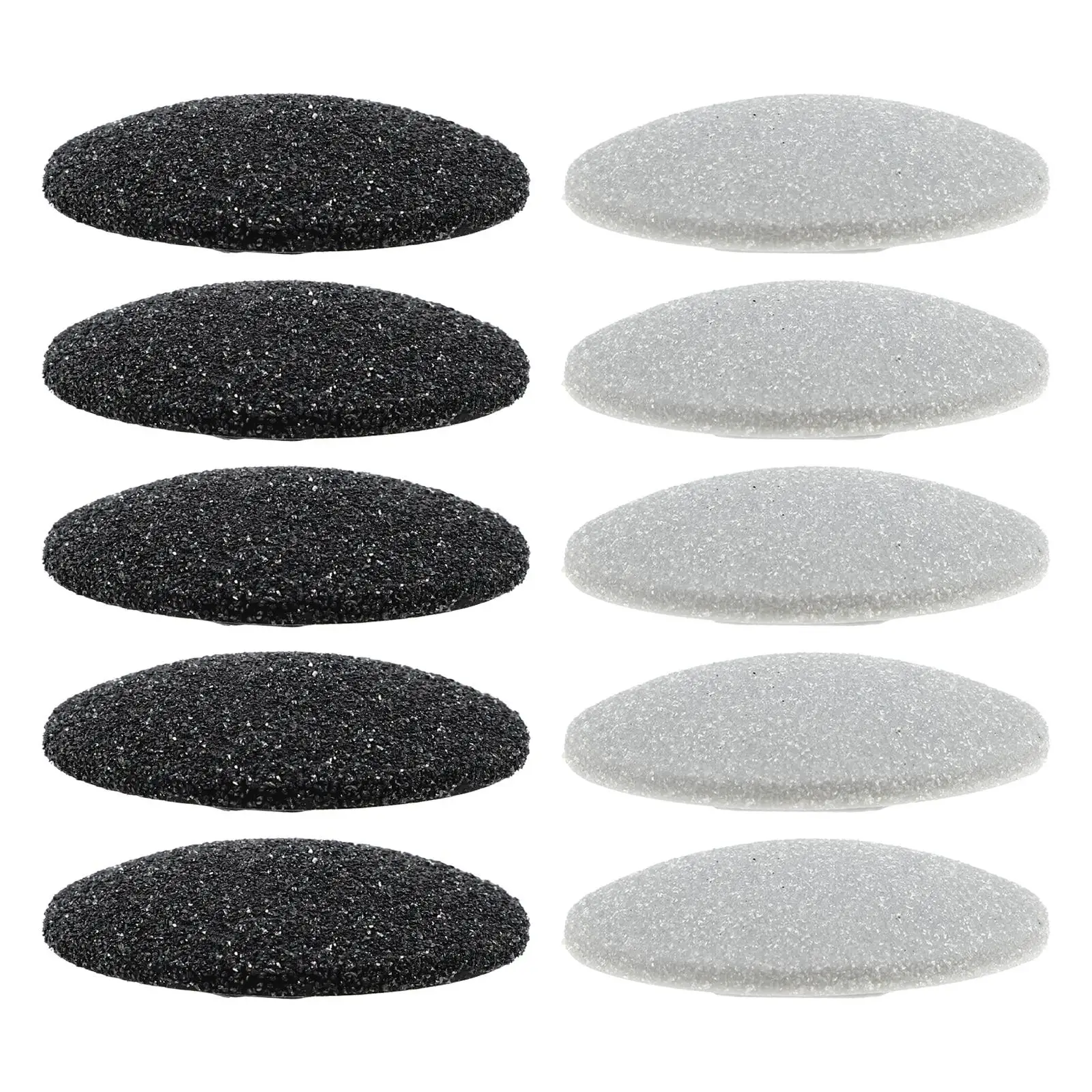 

10pcs Foot File Grinding Heads Black Grey Replacement Refills Electric Callus Remover Supplies Durable Reusable