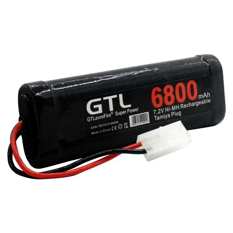 

7.2V 6800mAh NiMH Replacement RC Battery with Tamiya Discharge Connector for RC Toys Racing Cars Boat Aircraft