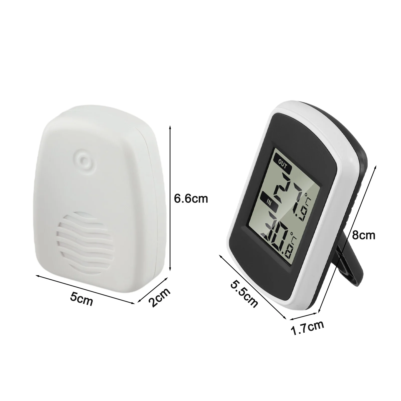 Indoor and Outdoor Wireless Digital Weather Station with Easy to Read LCD for Temperature and Humidity Tracking