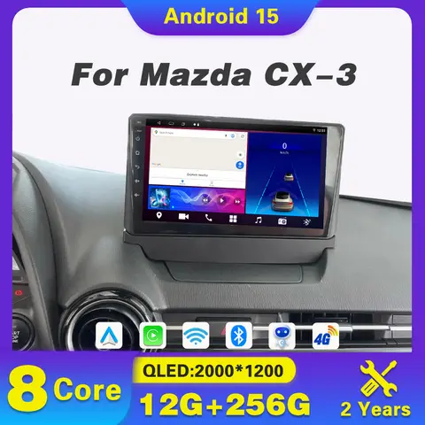 안드로이드 15 카 라디오 10인치 마쯔다 CX-5 멀티미디어 플레이어 카플레이 DSP 스테레오 GPS WIFI BT 내비게이션 4G 헤드 유닛 오토라디오