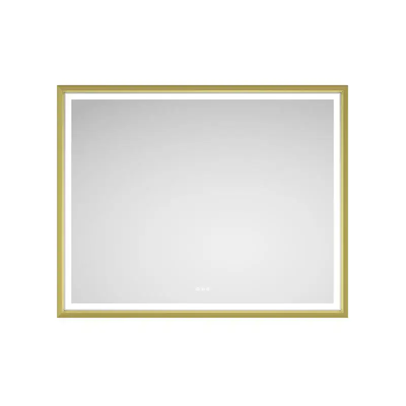 

60" W x 48" H LED Lighted Wall-Mounted Mirror with High Lumen + Anti-Fog Control for Bathroom, Bedroom, or Salon
