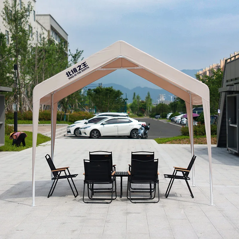 Portable Outdoor Pop-up Canopy Tent with Four Sides and Advertising Space, Night Market and Trade Shows