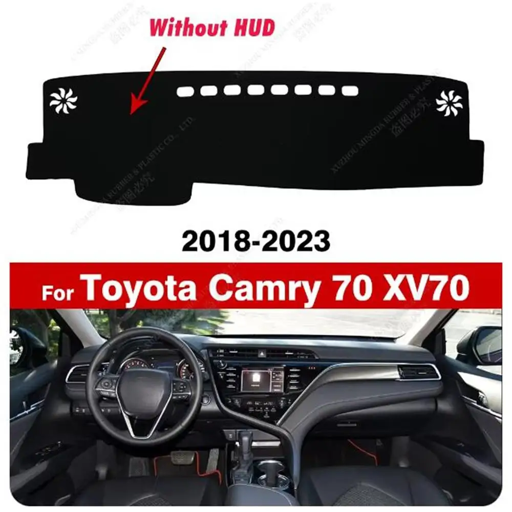 For Toyota Camry 70  XV70 2018 2019 2020 2021 2022 2023 Dash Mat Sun Shade Anti-UV Carpets Car Accessories Car Dashboard Cover