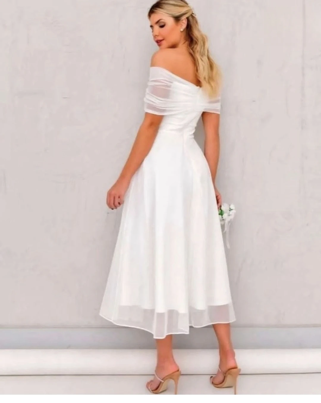 Robe de mariée A-ligne à manches courtes pour femmes, longueur de rinçage hors initié, personnaliser pour mesurer les patients, quelle que soit la chérie civile