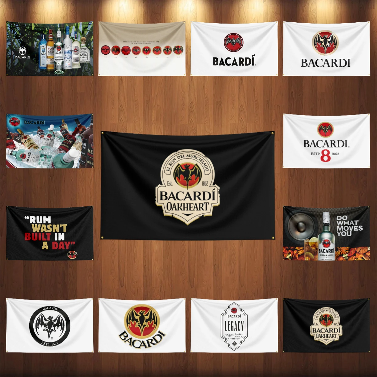 3×5ft B-Bacardis Rum Flag Polyester Printed Alcohol Wine Banner For Decor Drink rum Beer Flag