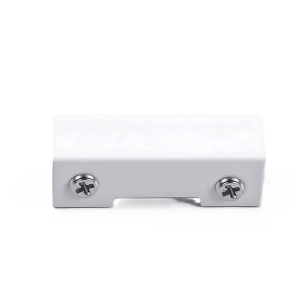 Metal Glass Corner Clips 90 Degree for Cabinet Door Installation White Finish 47x13.5x18mm 57x39x50mm 55x55x39mm 129x55x55mm