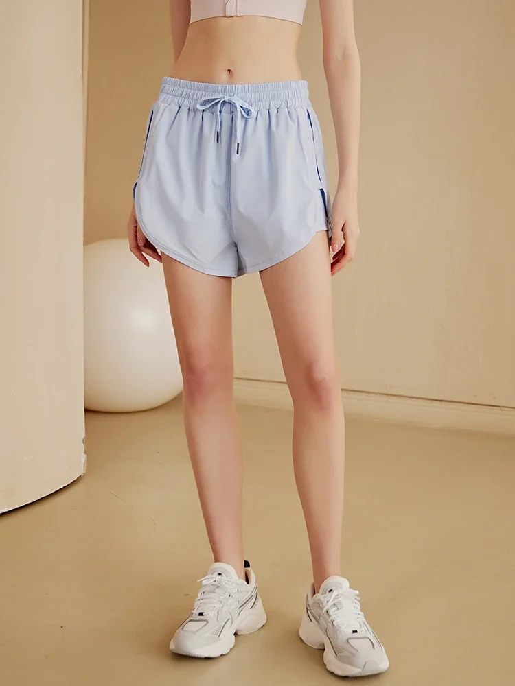 

Women's Sports Shorts High Waist Short Pants Fake Two Pieces Yoga Leggings Outdoor running Quick Dry summer exercise shorts