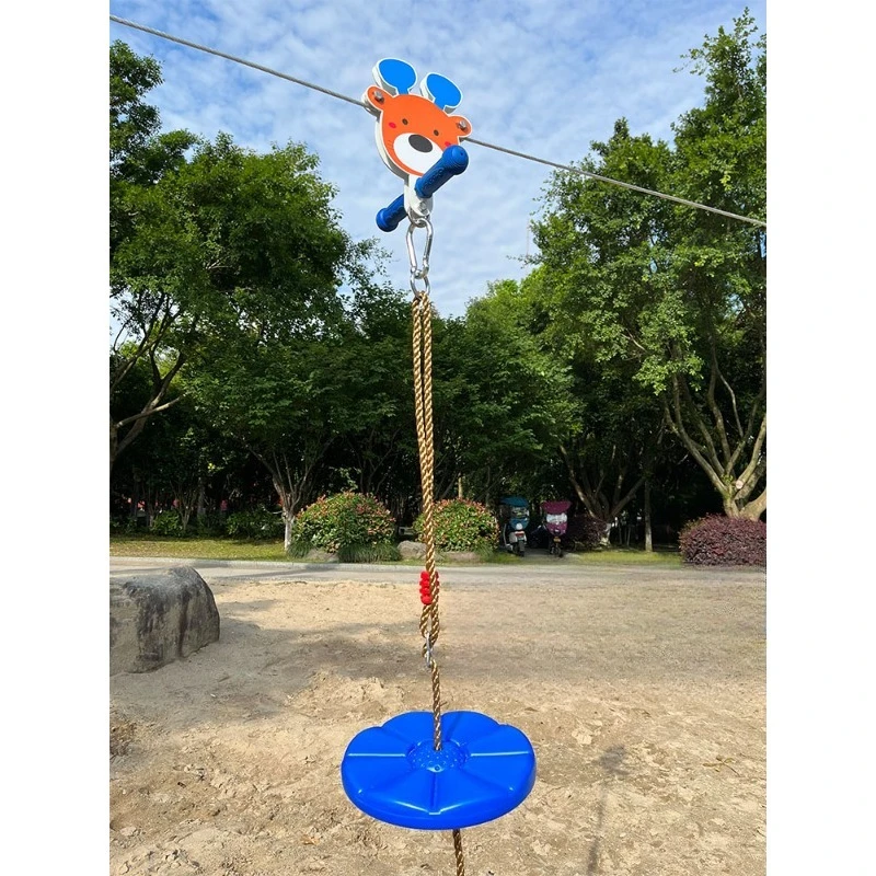 Children's Physical Fitness Aerial Zipline Slippery Equipment Outdoor Pulley Props Physical Training