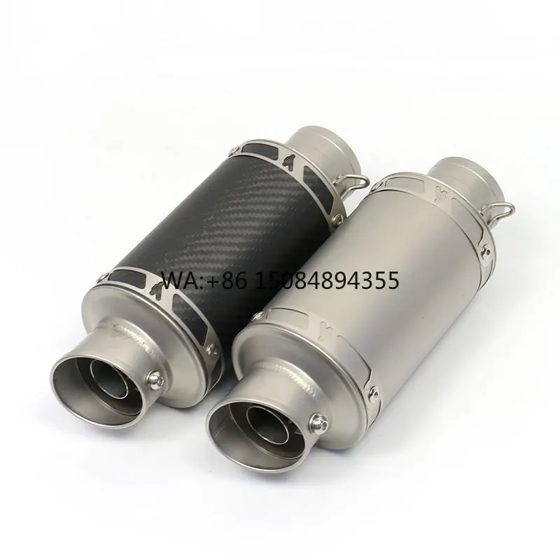 

51mm Universal Motorcycle Exhaust Muffler Racing Moto Carbon Fiber Exhaust Pipe