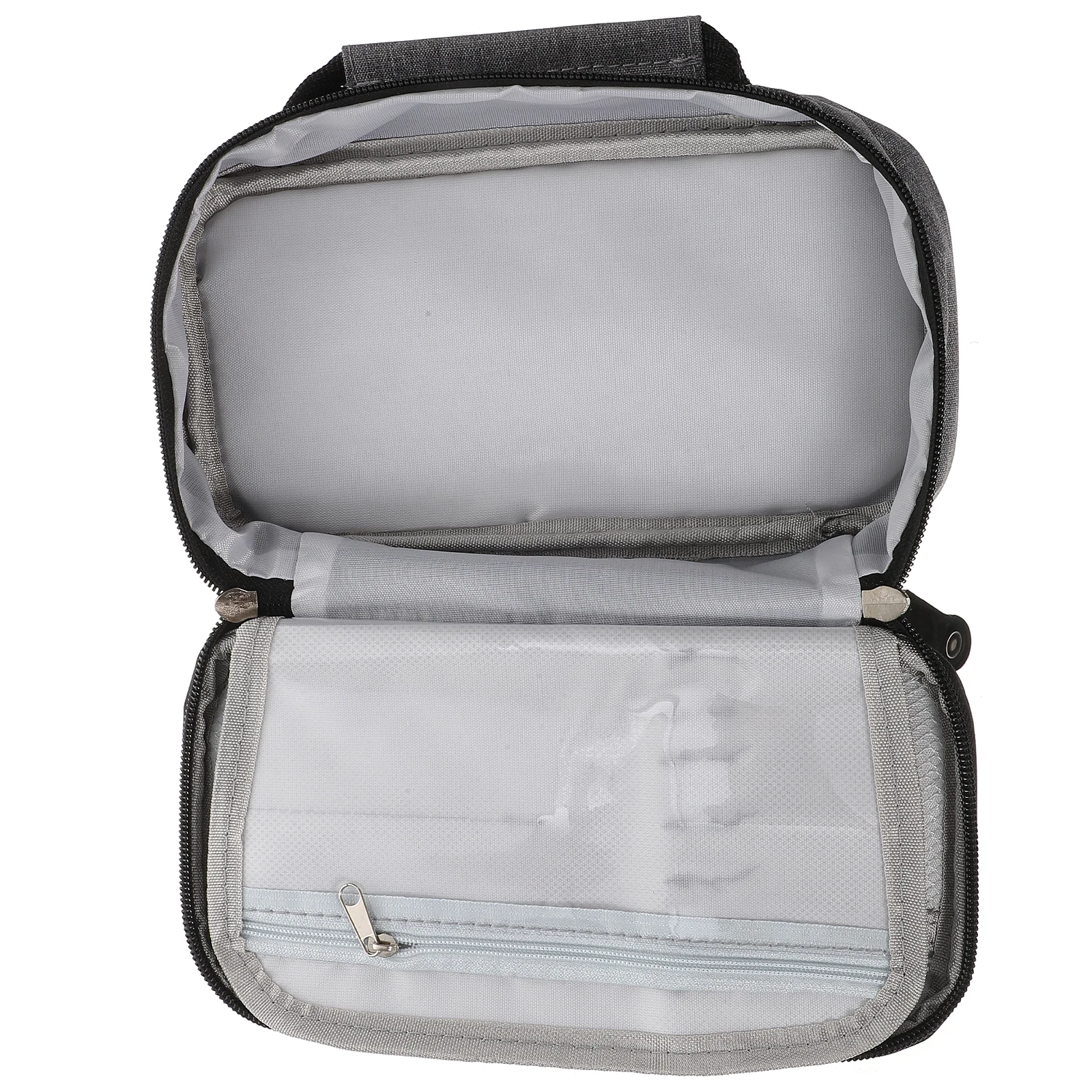 

Large Capacity Pen Bag White Zipper Bag School Student ganizer Pencil Case Protective Storage Portable Canvas Stationery
