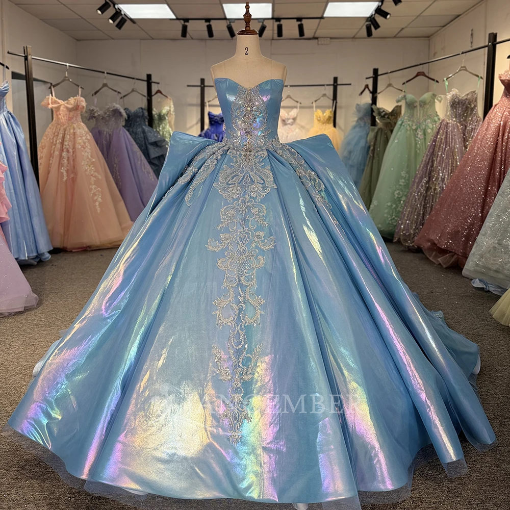 

Современные платья Quinceanera без рукавов для девочек без бретелек с блестками Quinceanera Rouge по индивидуальному заказу, платья de 15 años quinceañeras
