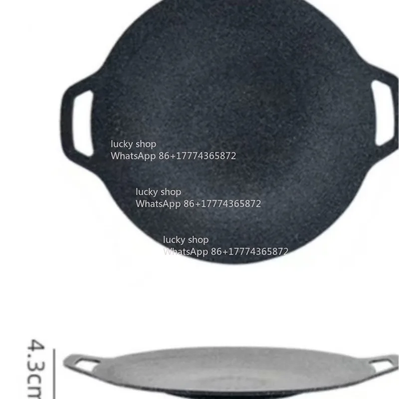 Korean Barbecue Plate Outdoor Camping Frying Pan Maifanshi Multi-functional Teppanyaki Cassette Oven Barbecue Plate Wholesale