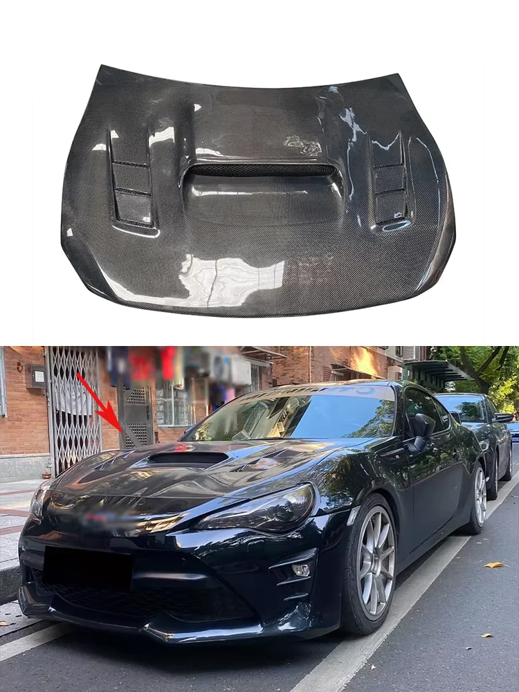 

Carbon Fiber For Toyota GT86 Subaru ZN6 ZC6 ZD6 BRZ 2012-2018 Car Front Bumper Engine Cover Hood Bonnet Vent Parts Body kit