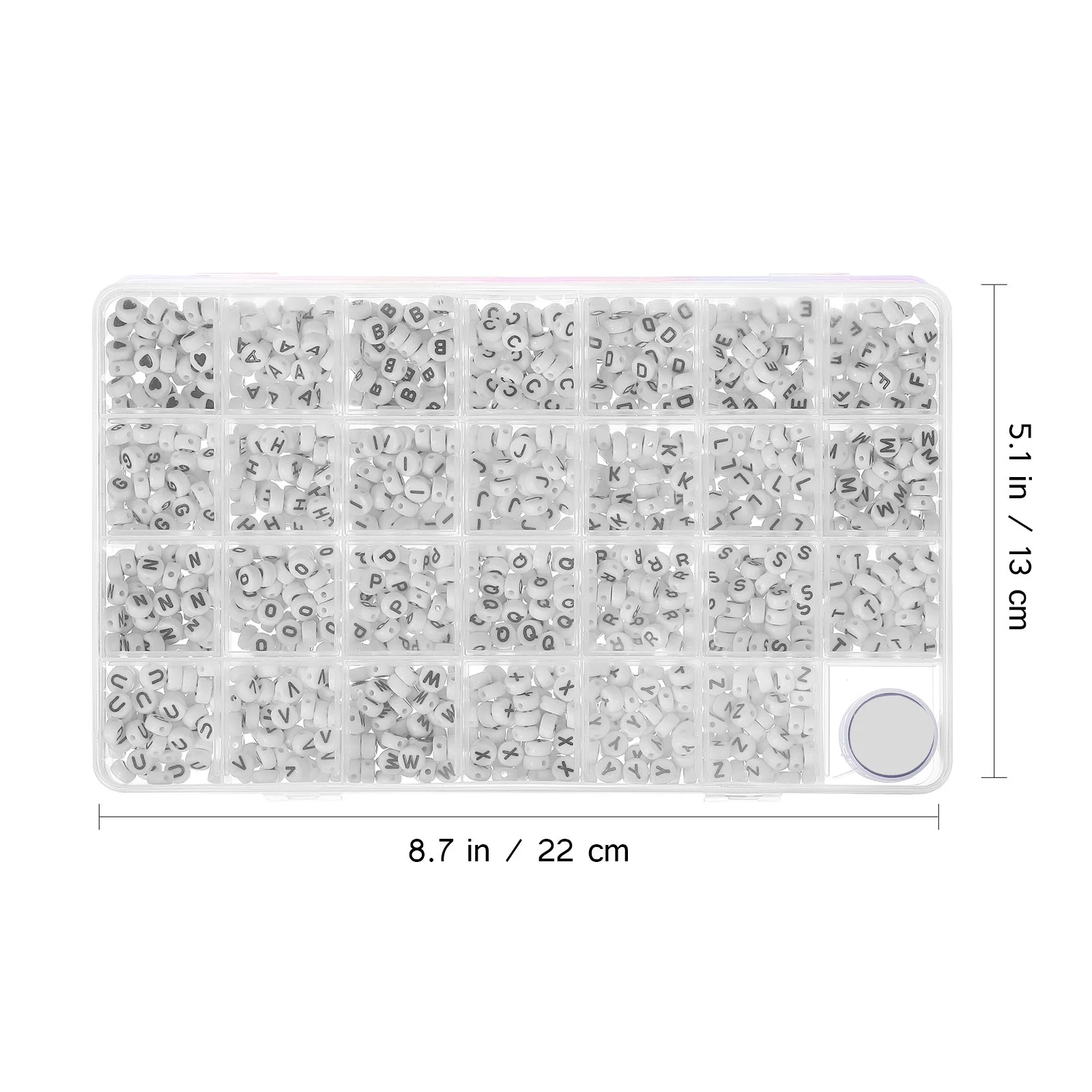1 صندوق حروف الخرز البلاستيك الأبجدية 26 حرف DIY بها بنفسك صنع المجوهرات سوار رسائل الخرز للأساور رسالة حبة عدة