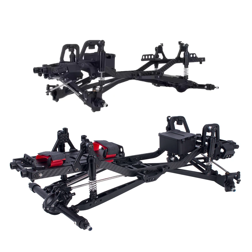 

2WD Twin I-Beam Pre-Runner CNC Metal Chassis Kit for 1/10 RC Crawler Desert Truck Axial SCX10 I II III Pro TRX4 Capra Upgrade