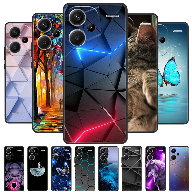 For Xiaomi Redmi Note 13 Pro Plus Case Silicon Back Cover Phone Case for Redmi Note13 Pro Plus 13 Pro+ Cases Soft bumper coque