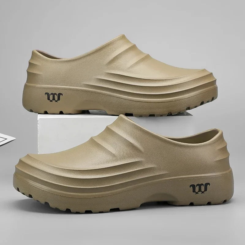 Men's Sandals Sandals Oil Proof Work Shoes Lazy Casual Trendy Slippers Chef Shoes Anti Slip One Step Fashion Shoes Sports Shoes