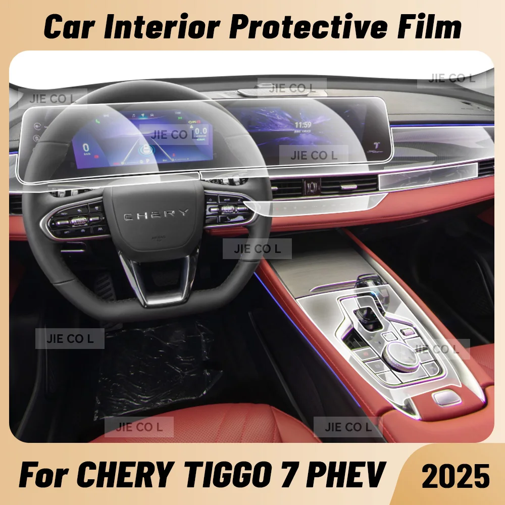 

Anti-scratch Car Interior Center Console Media Dashboard Navigation TPU Protector Film For CHERY TIGGO 7 PHEV 2025 Sticker