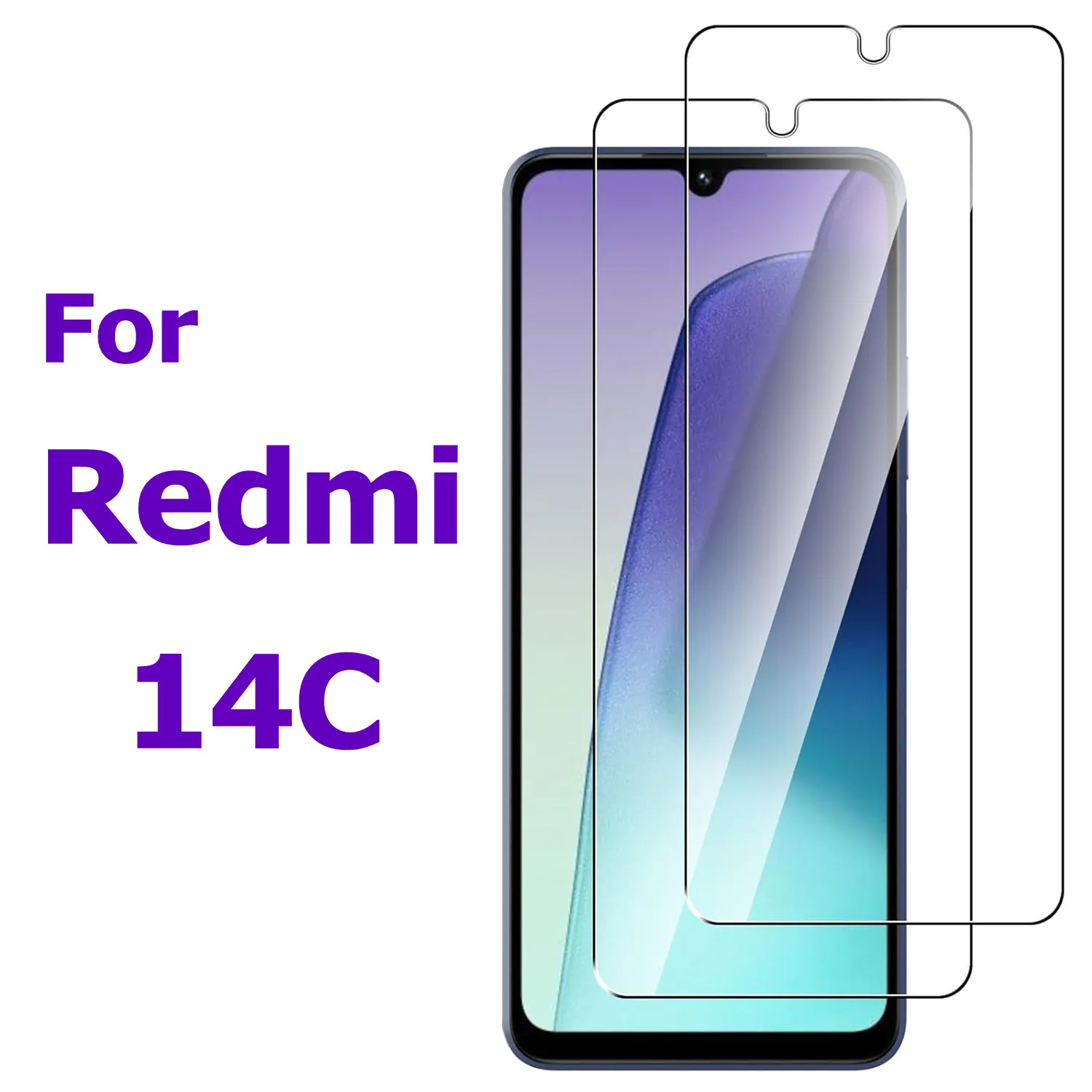 Для Redmi 14C 4G/5G высокая прочность 9H защита от отпечатков