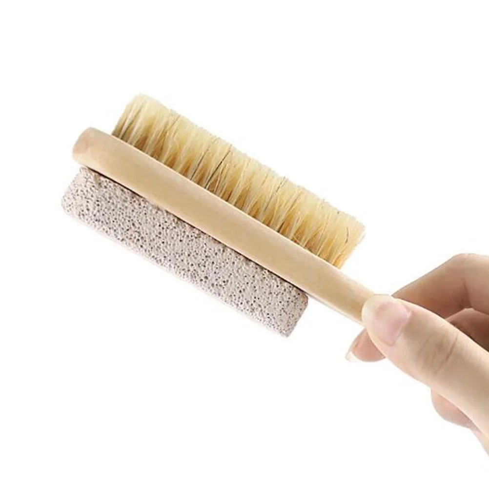 2 Pcs Foot File Double Side Pumice Stone Pedicure Brush Dead Remover Scraping Plate Portable Nail Kit Tools Soft Smooth Skin