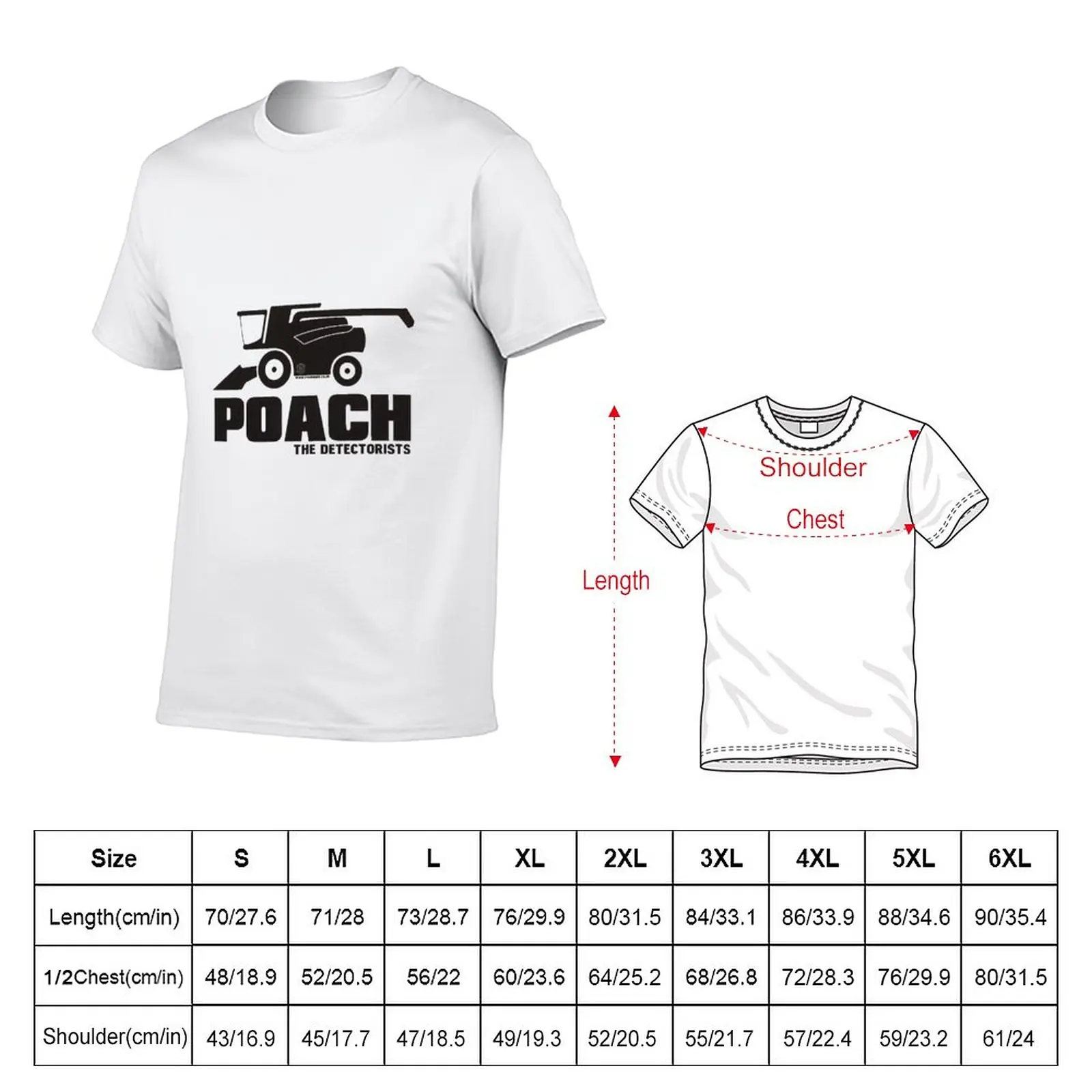 New The Detectorists by Eye Voodoo - P.O.A.C.H T-Shirt Tee shirt funny t shirt Short sleeve custom t shirt t shirts men