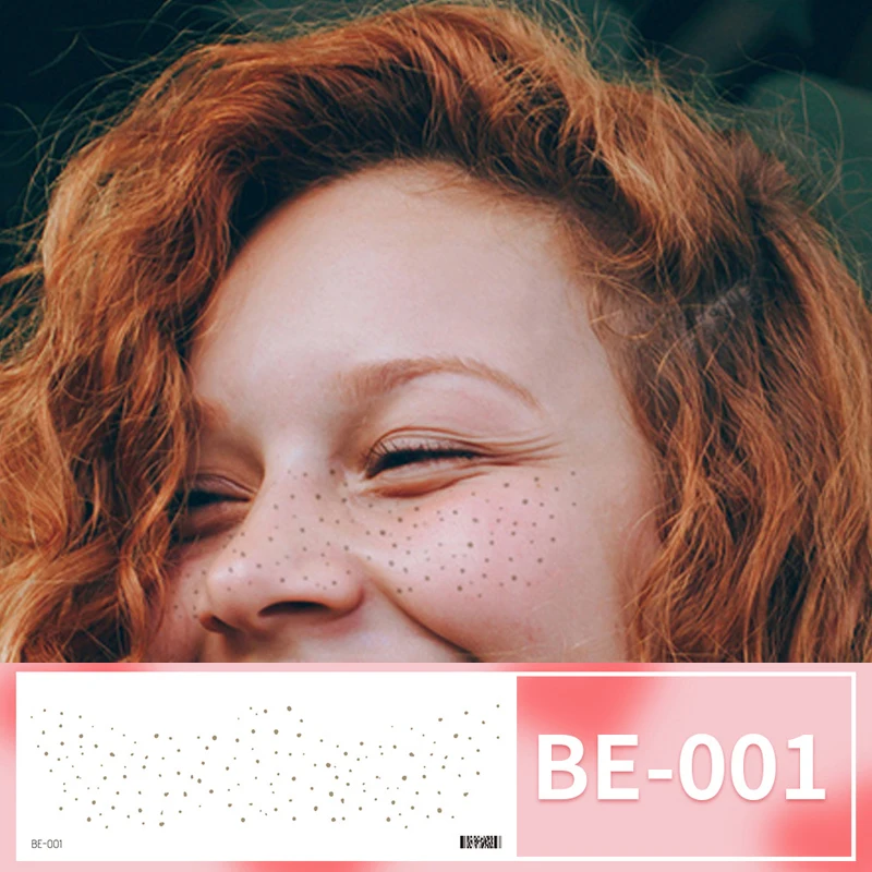 Waterproof Love Heart Face Tattoo Sticker Rainbow Snowflake Winter Flase Tattoo Sticker Festive Flower Strawberry Tattoo Sticker