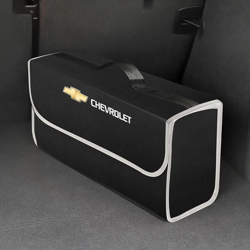 Car Trunk Organizer Tools Foldable Felt Cloth Storage Bag For Chevrolet Cruze Spark Captiva Suburban Camaro Malibu Silverado